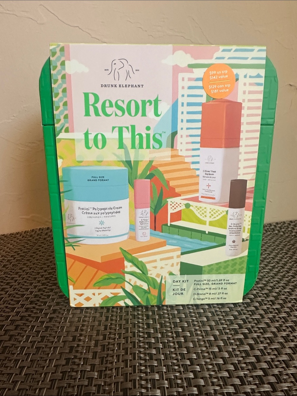 Drunk Elephant Resort to This™ Day Kit ($142 value) Serum, Cream, Drops, and Eye
